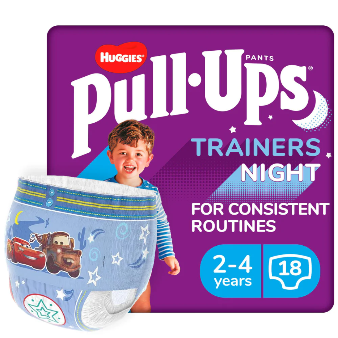 Huggies Pull Ups Trainers Night Boy 2-4 – Pack of 18 - PPRX